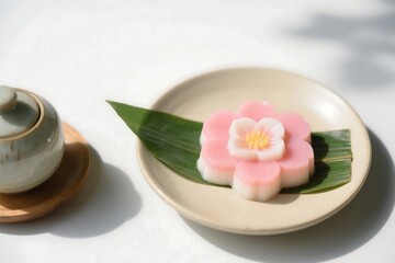 Soft spa still life with orchid flowers candles towel and tea cup for relaxation and wellness