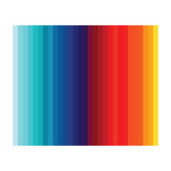 Vibrant spectrum of colors transitioning from cool blues and greens to warm reds and oranges