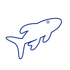 Obraz premium Fish Outline