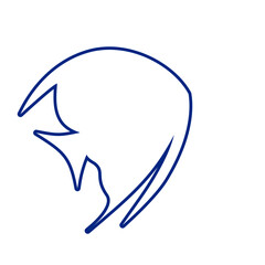 Obraz premium Fish Outline