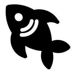 fish icon or logo isolated sign symbol vector illustration