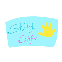 stay safe sticker