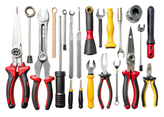 Hand Tools (Small & Precision) isolated on a white or transparent background.