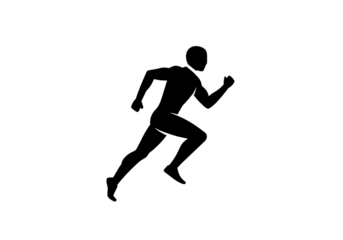 Glowing Particle Dispersion in Dark Space on transparent background