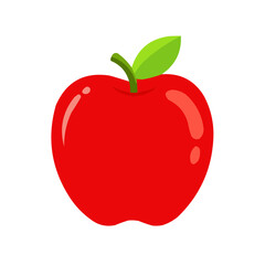 red apple vector illustration
