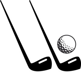 Golf club icon set.golf stick for sports apps, websites and design element. Game equipment. Professional sport, classic golf club for official competitions and tournaments. Isolated illustration