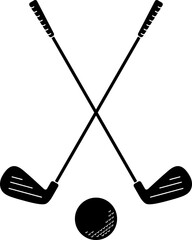 Golf club icon set.golf stick for sports apps, websites and design element. Game equipment. Professional sport, classic golf club for official competitions and tournaments. Isolated illustration