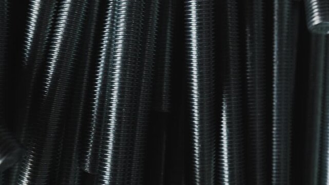 Electroplating. Metal products covered with a protective layer. The carving. Pin