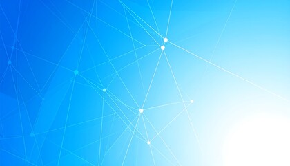 Abstract blue and white network graphic