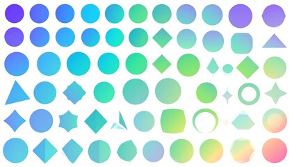 Collection of gradient shapes