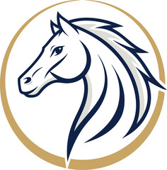 Elegant Horse Head Logo Design – Modern Abstract Horse Face Vector Icon, Minimalist Animal Silhouette Emblem for Branding, Sports, Equestrian, Racing, and Business Identity