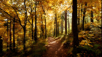 Obraz premium autumn in the forest