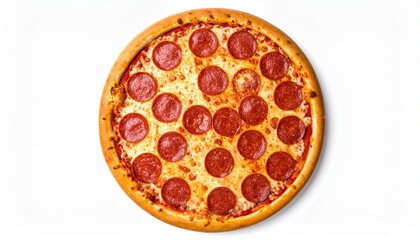 Delicious Pepperoni Pizza with Melted Cheese and Crispy Crust