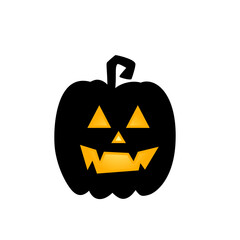 Halloween pumpkin silhouette