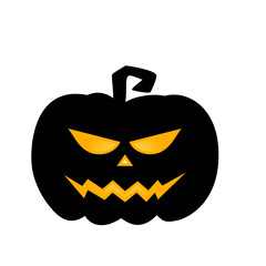 Halloween pumpkin silhouette