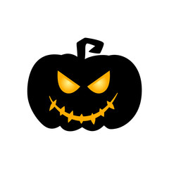 Halloween pumpkin silhouette