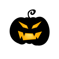 Halloween pumpkin silhouette