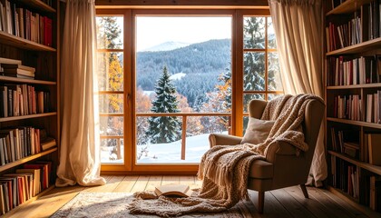 Cozy winter reading nook (1)