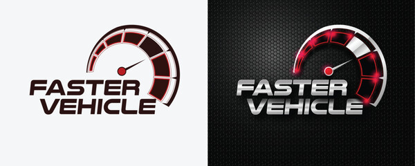 Speed car modification logo designs
