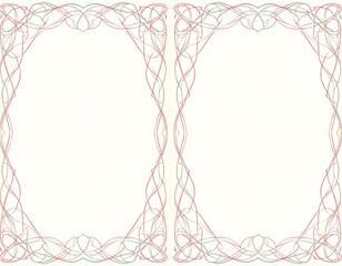 Ornate, symmetrical frames