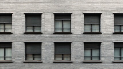Fototapeta premium Modern grey brick building exterior