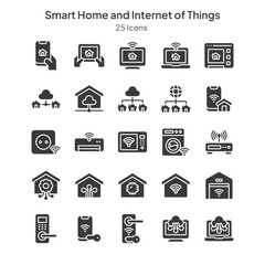 smart home and internet of things icons collection
