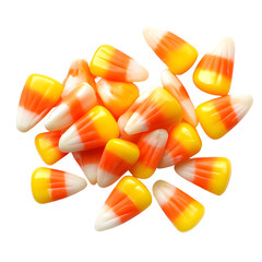 Halloween Candy Corn Isolated Cutout on White Background