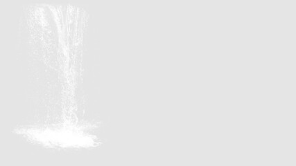 An abstract visualization of a waterfall with water flowing down. It captures the essence of nature's beauty and power. transparent background