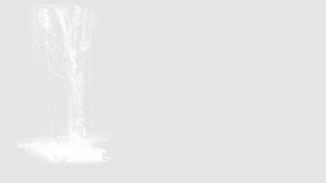 An abstract visualization of a waterfall with water flowing down. It captures the essence of nature's beauty and power. transparent background