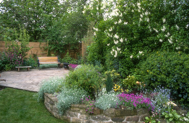 Jardin floral du Château de Digeon, Morvillers Saint Saturnin,80, Somme, France