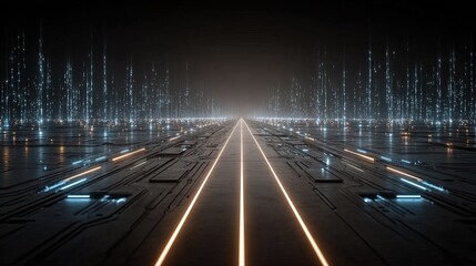 Urban modern interconnected road electronic display