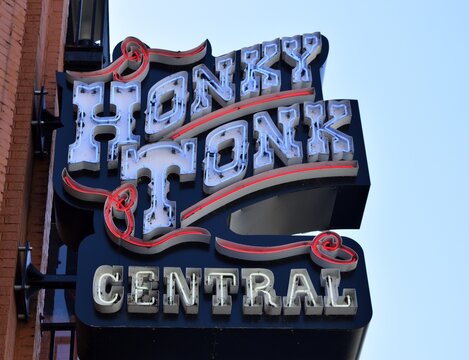 Honkey tonk bar sign