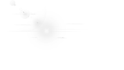 Abstract white light effect and highlights, minimalist concept transparent background