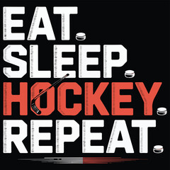 Eat Sleep Hockey Repeat, Ice Rink Life t-shirt design