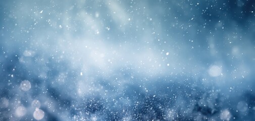 Obraz premium The enchanting snowfall creating a dreamy and serene winter background.