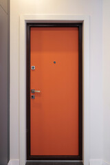 Entrance door inside an apartment interior