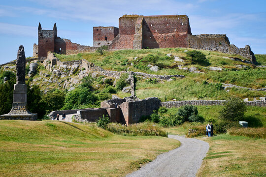 Hammershus is a medieval era fortification at Hammeren on the northern tip of the Danish island of Bornholm