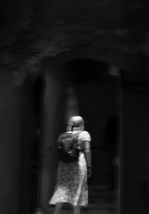 Ghost in an alleyway