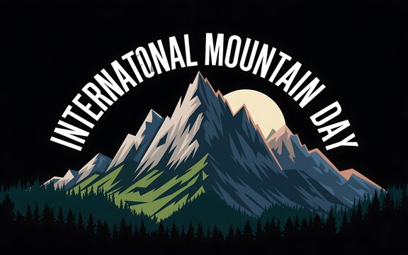 International mountain day celebration with majestic snow capped peaks - Powered by Adobe