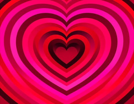 Naklejki Concentric heart design