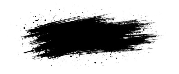 Vector brush stroke with ink background brush stroke spray