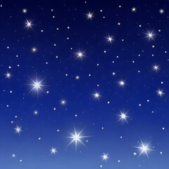 Fototapeta premium A beautiful, starry night sky with a bright glow of the galaxy