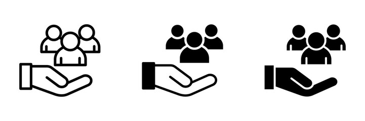 Employee Care multiple icon style vector illustration. Simple vector illustration 