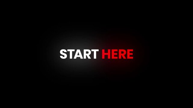 Start Here &ndash; 4K Particles Text Animation for Tutorials and Guides