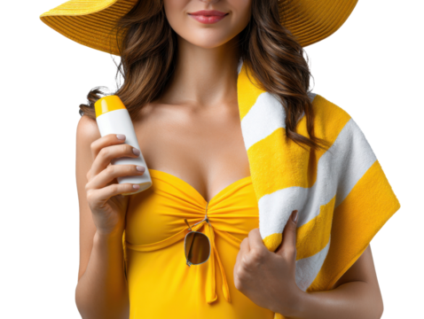 young woman with orange juice