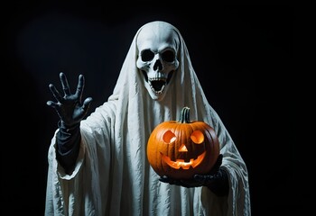 Scary halloween ghost costume