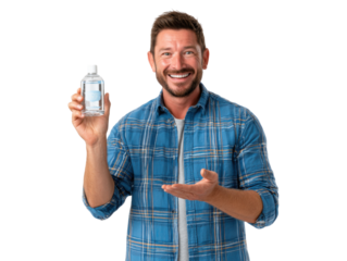 man with bottle of wine