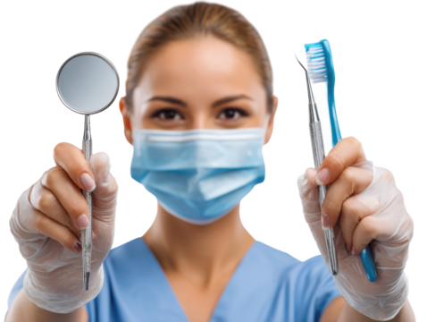 young doctor with syringe