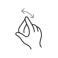 vector illustration of a black and white arrows