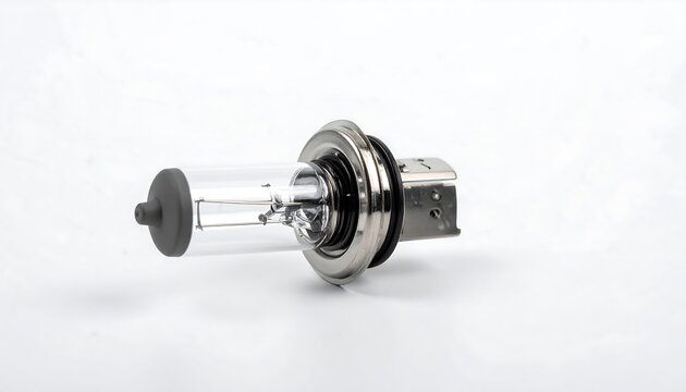 Close-up of a car headlight bulb